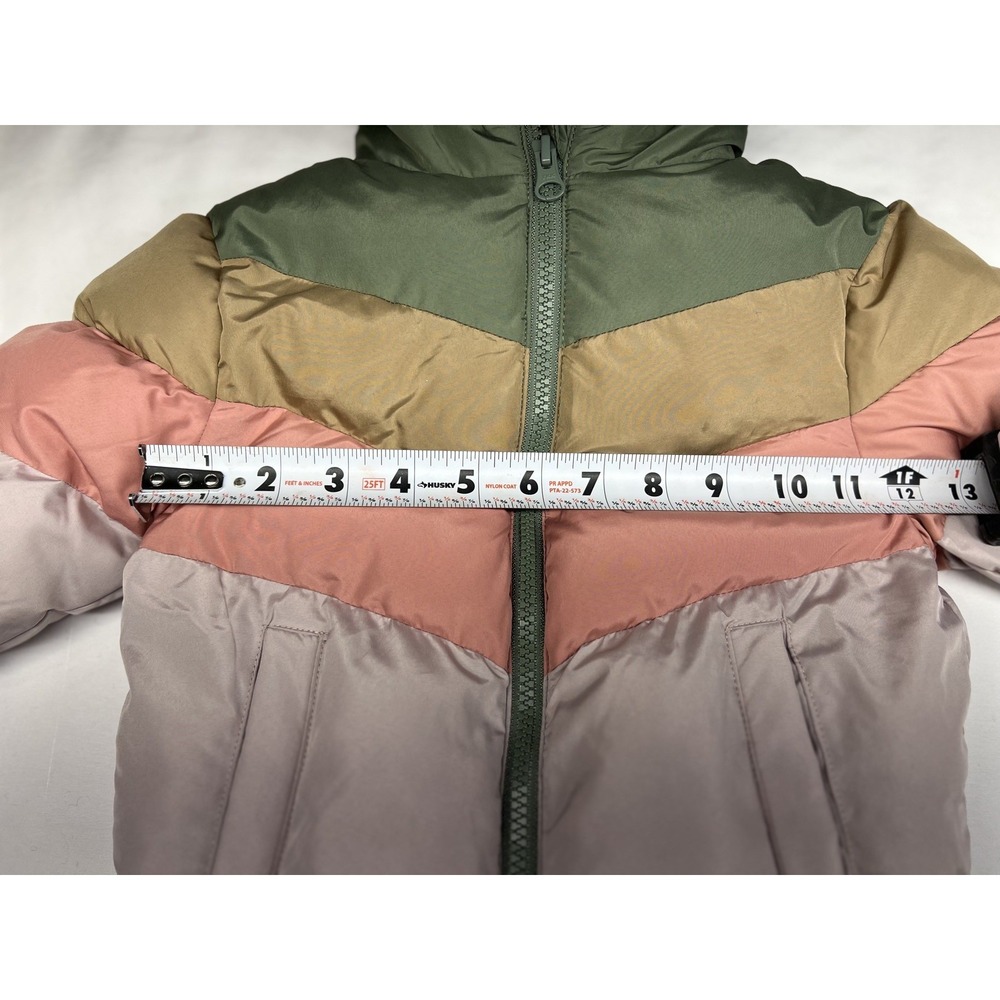 Swiss Tech Toddler Heavyweight Puffer Jacket Size 18m / Purple & Green Multic - Picture 10 of 15